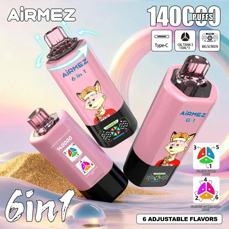 Airmez 140K Puffs 140000 6 σε 1 Ατμιστή μίας χρήσης