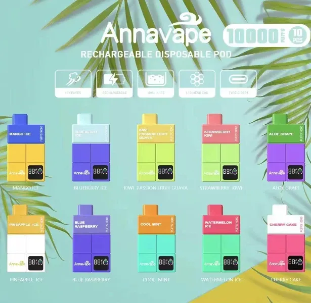 Ατμιστής μιας χρήσης Annavape 10000 Puff