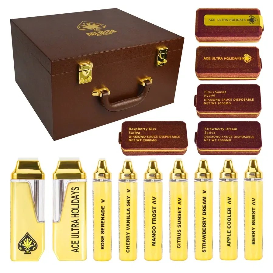 EMPTY Ace Ultra Premium Holiday Edition 2g Gold Vape μιας χρήσης