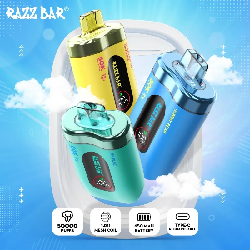 Razz Bar 50000 Puffs Smart Screen Vape μιας χρήσης